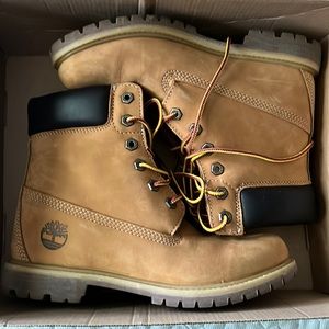 Timberland boots with 6 in wedge- women’s size 8